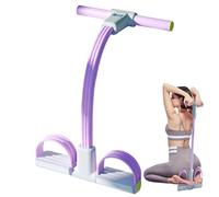 Exercise Loopp - Bande de résistance 6 tubes de bodybuilding élastique avec pédale de pied, boucle d'exercices multifonction pour la maison, la taille, les bras pour les endroits