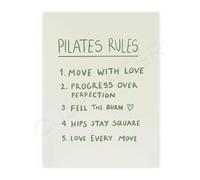 Exercise Motivation Poster Pilates Mindset Canvas Wall Art for Fitness Studio and Home Workout Room Decor(Unframed,16x24inch(40x60cm))