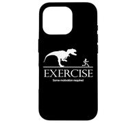 Exercise Motivation Required Funny T-Rex Graphic Gym Saying Coque pour iPhone 16 Pro