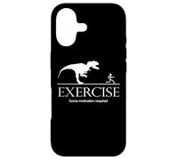 Exercise Motivation Required Funny T-Rex Graphic Gym Saying Coque pour iPhone 17