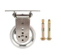 Exercise Pulley Wheel | Bidirectional 360° Swivel & Non - Corrosive Design | Silent Rotation for Home Gym/Cable Machine | Sturdy Pulley System Equipment with Quick Installation (Aluminum)