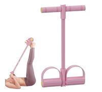 Exercise Resistance Band - Foot Pedal Resistance Band | Sit-up Workout Elastic Full Body Trainer | 4-Tube Pedal Resistances Rope with Handle for Gym Home Dorm Travel Business Trip Hotel