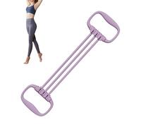 Exercise Resistance Bands, Back Training Elastic Ropes, Full Body Stretching and Muscle Training Equipment, Perfect for Gym, Yoga, Rehab, Pilates, Chest Shoulder Arm Leg, 60x11cm Blue Purple Pink