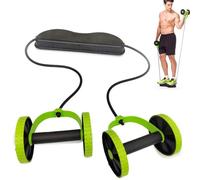 Exercise Roller Wheels - Ab Wheel Roller | Double Ab Rollers Abdominal Exercise Machine | Abs Workout Equipment, Exercîse Wheel for Core Strengthening | Elbow Support Double Rollers Exercîse Equipment