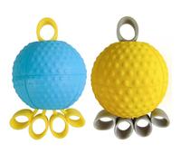 Exerciseur de doigts 2 pièces 10 lb et 20 lb Balles d'exercice pour les mains en PU avec poignée en silicone 2, 8 x 4, 3 pouces Poignée anti-stress et renforcement des mains pour personnes âgées, bal