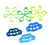 Exerciseur de Doigts en Silicone 3 Pièces Entraînement de Musculation des Doigts Forme d'échelle et Civière de Doigt Forme de Fleur 3 Pièces pour la Formation de Prise de Doigts des Grimpeurs