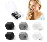 Exerciseur de la Mâchoire Machoire Musculation en Silicone pour Tonifier la Mâchoire et le Cou Hommes Femmes 3 Couleurs 6 Pièces