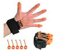 Exerciseur d'extenseur de main, appareil thérapie et d'entraînement la avec bande résistante, améliore dextérité force des doigts mains(75ibs)