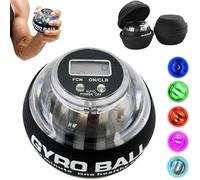 Exerciseur pour les mains avec compteur, 2025 Nouvel exercice pour les poignets, renforce les poignets, comprend 5 modes de lumière, avec pochette de rangement, la version métallique a des roulements