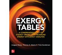 Exergy Tables: A Comprehensive Set Of Exergy Values To Streamline Energy Efficiency Analysis