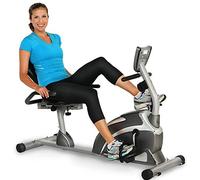 Exerpeutic 900XL Vélo d'appartement couché avec frein magnétique, capteurs de pouls intégrés, poids maximum utilisateur de 136 kg, pour personnes de grande taille jusqu'à 2,01 m