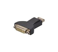 exertis Connect - Adaptateur vidéo - DisplayPort (M) verrouillé pour DVI-D (F) fileté - DisplayPort 1.1 - passif - noir