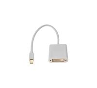exertis Connect - Adaptateur vidéo - Mini DisplayPort (M) pour DVI-D (F) vissable - DisplayPort 1.1 / DVI 1.1 - 19 cm - support 1080p, passif - blanc