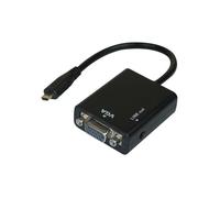 exertis Connect - Câble adaptateur - HD-15 (VGA), mini-phone stereo 3.5 mm femelle pour 19 pin mini HDMI Type C mâle - 13 cm