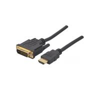 exertis Connect - Câble adaptateur - HDMI mâle pour DVI numérique 18+1 broches mâle - 10 m - noir