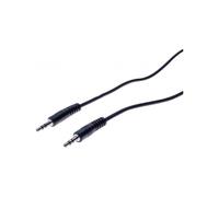 Cordon stéreo jack 3.5 mm noir - 1 m