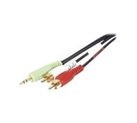 exertis Connect - Câble audio - mini-phone stereo 3.5 mm mâle pour RCA x 2 mâle - 5 m
