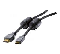 exertis Connect - Câble HDMI - 19 pin mini HDMI Type C mâle pour HDMI mâle - 1.5 m - noir