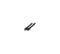 exertis Connect - Câble HDMI - HDMI mâle pour HDMI mâle - 1.5 m - noir - plat, support 4K