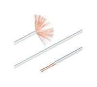 exertis Connect - Câble pour haut-parleur en vrac - 1.5 mm² - 10 m - blanc avec bande bleue