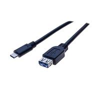 exertis Connect - Câble USB - 24 pin USB-C (M) pour USB type A (F) - USB 3.2 Gen 1 - 50 cm - noir