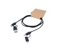 exertis Connect - Câble USB - USB, 24 pin USB-C (M) pour Micro-USB de type B, 24 pin USB-C (M) - USB 2.0 - 1 m - noir