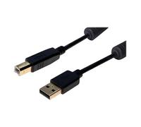 exertis Connect - Câble USB - USB (M) pour USB type B (M) - USB 2.0 - 5 m - noir
