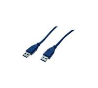 exertis Connect - Câble USB - USB type A (M) pour USB type A (M) - USB 3.0 - 2 m - bleu
