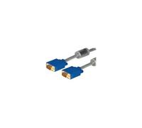 exertis Connect - Câble VGA - HD-15 (VGA) (M) pour HD-15 (VGA) (M) - 2 m - moulé, vis moletées