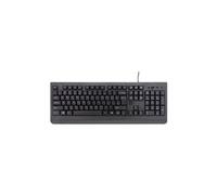 exertis Connect - Clavier - touches marquées au laser, touche silencieuse - USB - QWERTY - US - noir
