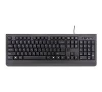 exertis Connect - Clavier - touches marquées au laser, touche silencieuse - USB - QWERTY - US - noir G
