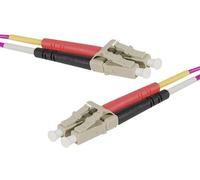 exertis Connect - Cordon de raccordement - LC/UPC (M) pour LC/UPC (M) - 3 m - 2 mm - fibre optique - duplex - 50 / 125 microns - OM4 - sans halogène,