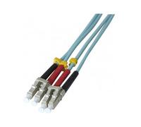 exertis Connect - Cordon de raccordement - LC/UPC multimode (M) pour LC/UPC multimode (M) - 3 m - 2 mm - fibre optique - duplex - 50 / 125 microns - OM3 - sans halogène - aqua
