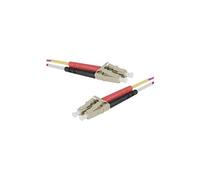 exertis Connect - Cordon de raccordement - LC/UPC multimode (M) pour LC/UPC multimode (M) - 5 m - fibre optique - duplex - 50 / 125 microns - OM4 -