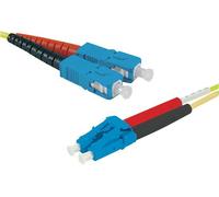generic - Cordon de raccordement - mode unique SC/UPC (M) pour mode unique LC/UPC - 2 m - fibre optique - duplex - 9 / 125 micromètres - OS2 - sans