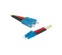 exertis Connect - Cordon de raccordement - mode unique SC/UPC (M) pour mode unique LC/UPC (M) - 3 m - 2 mm - fibre optique - duplex - 9 / 125