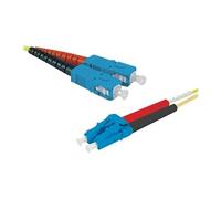 exertis Connect - Cordon de raccordement - mode unique SC/UPC (M) pour mode unique LC/UPC (M) - 3 m - 2 mm - fibre optique - duplex - 9 / 125