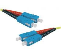 generic - Cordon de raccordement - mode unique SC/UPC (M) pour mode unique SC/UPC (M) - 10 m - 2 mm - fibre optique - simplex - 9 / 125 micromètres -