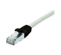 exertis Connect - Cordon de raccordement - RJ-45 (M) pour RJ-45 (M) - 1 m - S/FTP - CAT 6 - sans halogène, sans crochet - gris