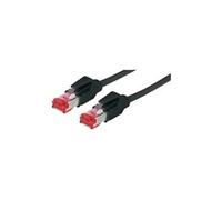 exertis Connect - Cordon de raccordement - RJ-45 (M) pour RJ-45 (M) - 1 m - SFTP - CAT 6 - sans halogène - noir
