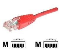 exertis Connect - Cordon de raccordement - RJ-45 (M) pour RJ-45 (M) - 1 m - UTP - CAT 6 - moulé - rouge