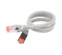 exertis Connect - Cordon de raccordement - RJ-45 (M) pour RJ-45 (M) - 10 m - U / FTP (Paire torsadée blindée) - CAT 6a - moulé, sans crochet - gris