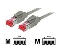 exertis Connect - Cordon de raccordement - RJ-45 (M) pour RJ-45 (M) - 15 m - SFTP - CAT 6 - sans halogène - gris G