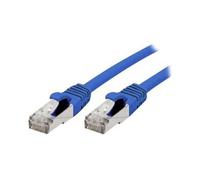 exertis Connect - Cordon de raccordement - RJ-45 (M) pour RJ-45 (M) - 20 m - SFTP, PiMF - CAT 6a - sans halogène, moulé, sans crochet - bleu