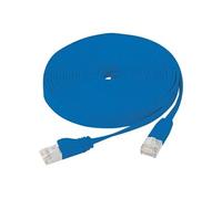 Cordon RJ45 plat catégorie 6 U/FTP snagless bleu - 3 m