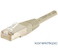 exertis Connect - Cordon de raccordement - RJ-45 (M) pour RJ-45 (M) - 50 cm - F/UTP (ScTP) - CAT 5e - moulé - gris