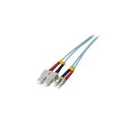 exertis Connect - Cordon de raccordement - SC/UPC multimode (M) pour LC/UPC multimode (M) - 1 m - fibre optique - duplex - 50 / 125 microns - OM3 -