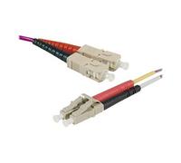 exertis Connect - Cordon de raccordement - SC/UPC multimode (M) pour LC/UPC multimode (M) - 10 m - fibre optique - duplex - 50 / 125 microns - OM2 -