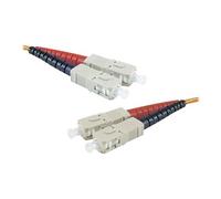 exertis Connect - Cordon de raccordement - SC/UPC multimode (M) pour SC/UPC multimode (M) - 2 m - fibre optique - duplex - 50 / 125 microns - OM2 -