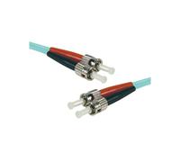 Jarretière optique duplex HD multi OM3 50/125 ST-UPC/ST-UPC aqua - 1 m